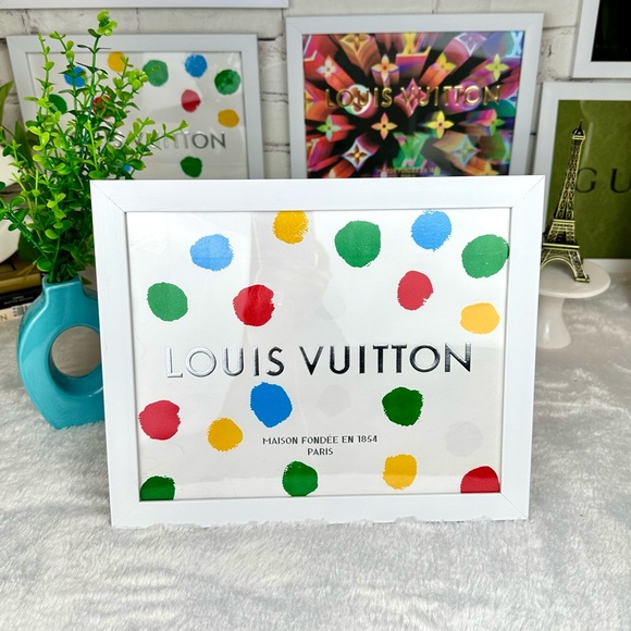 Louis Vuitton shopping bag framed home decor great gift NEW FRAME - Picture 1 of 3
